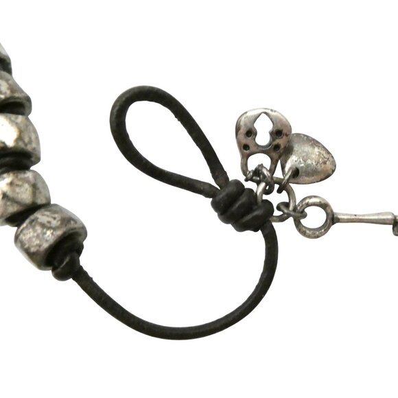 FOSSIL silver nugget beaded bracelet - Picture 4 of 6